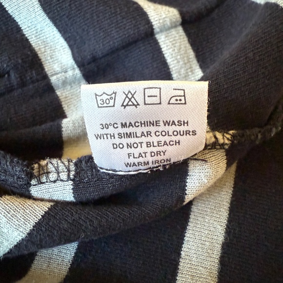 KOMIL LUCCA TOP STRIPED COTTON FRONT POCKETS BREATHABLE CASUAL WEEKEND WEAR M - Picture 10 of 11